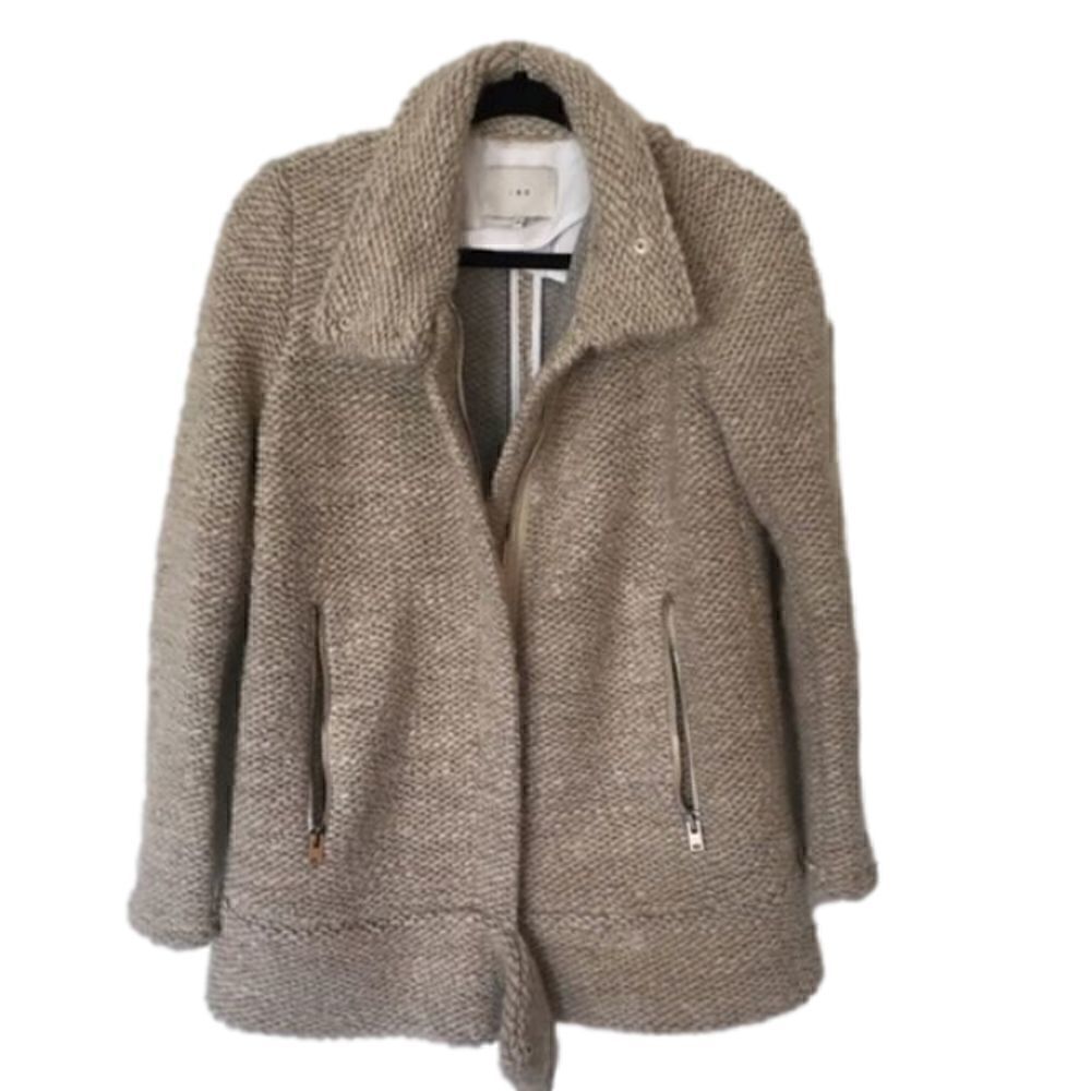IRO Wool Blend Jacket Sweater Coat